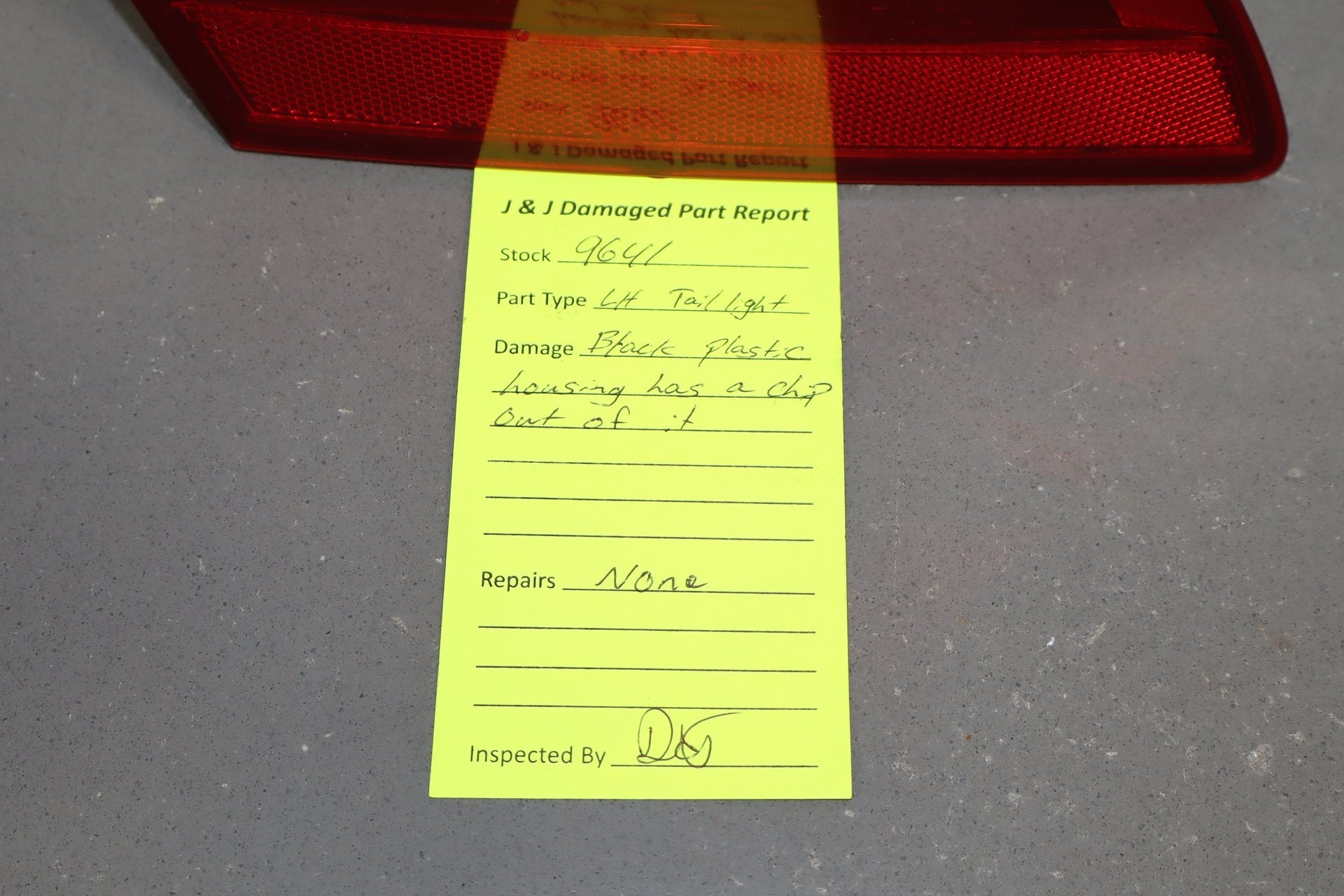 2012 Lexus LS460- Left Inner Tail Light PN: