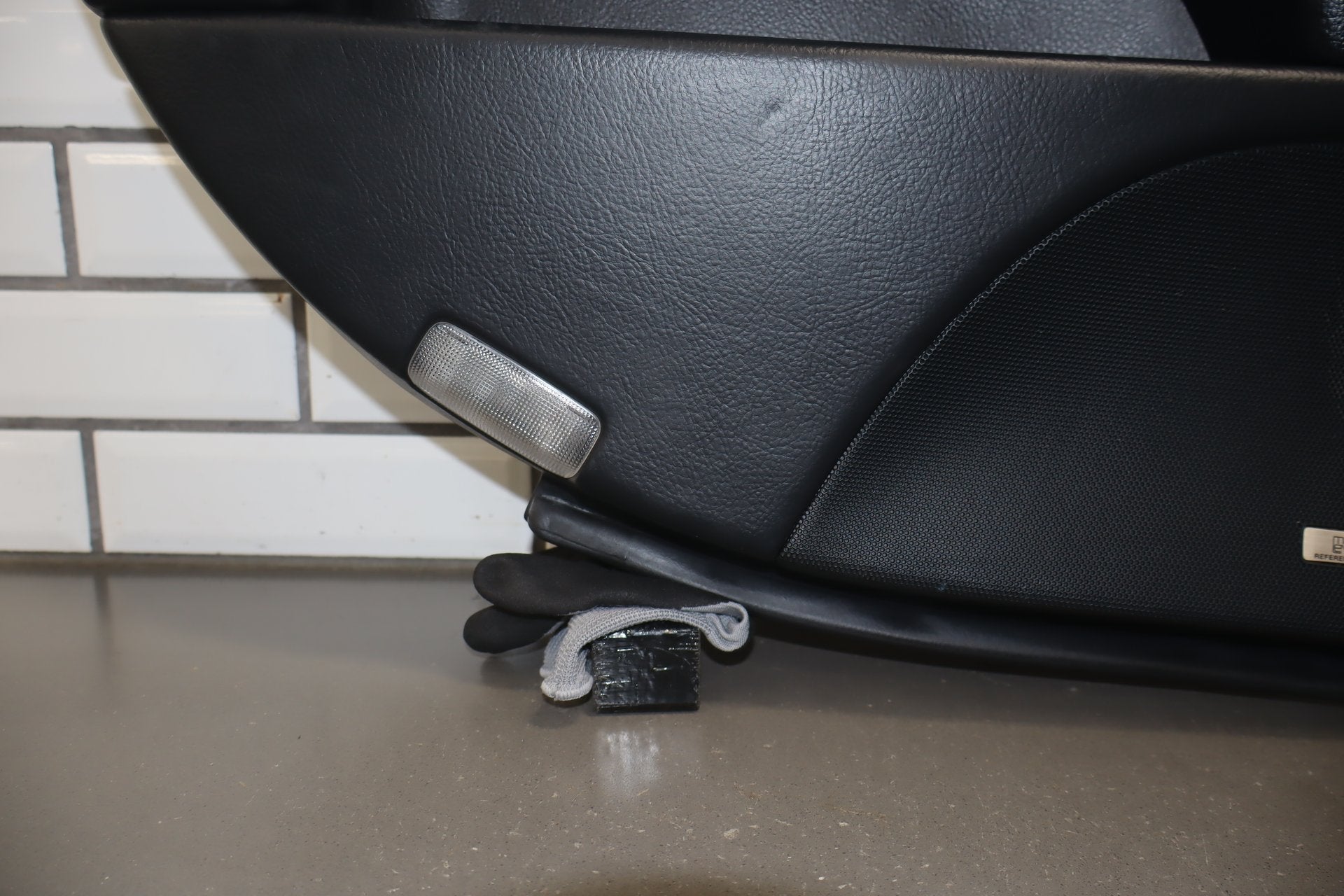 2012 Lexus LS460 Left Rear Door Panel Black 20