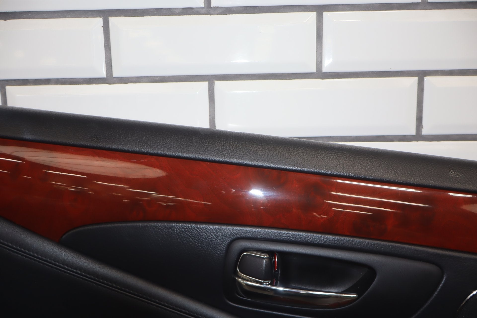 2012 Lexus LS460 Left Rear Door Panel Black 20