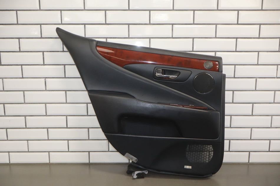 2012 Lexus LS460 Left Rear Door Panel Black 20