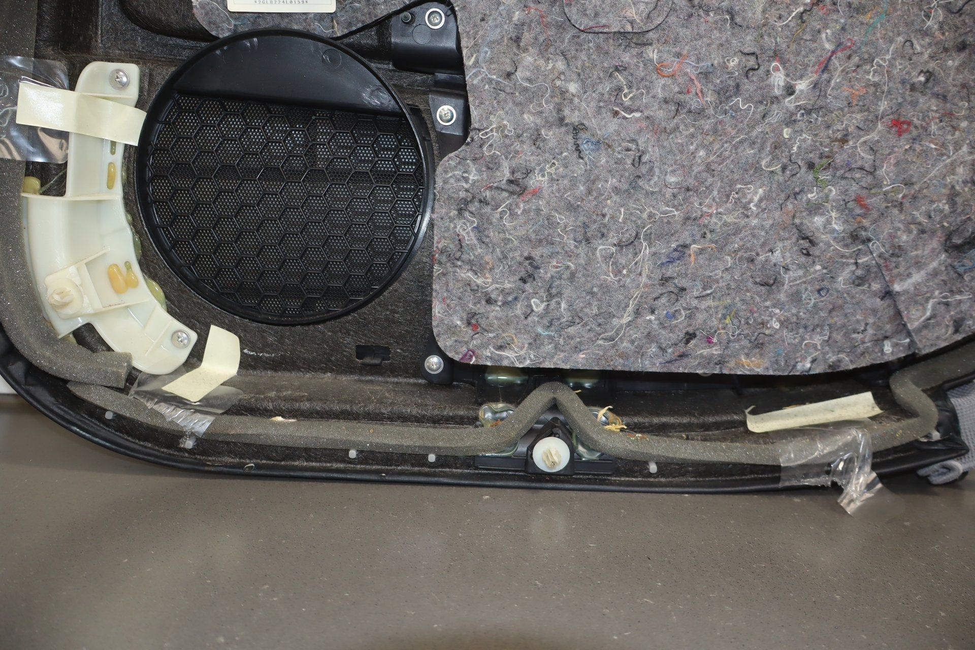 2012 Lexus LS460 Left Rear Door Panel Black 20