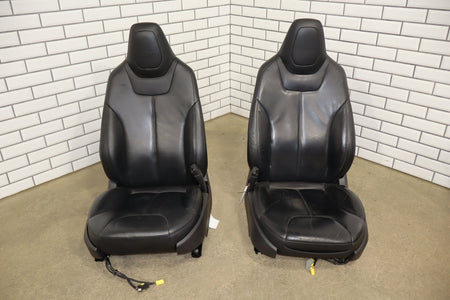 2012 Tesla Model S Black Heated Leather Seat Set 200k