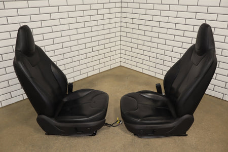 2012 Tesla Model S Black Heated Leather Seat Set 200k
