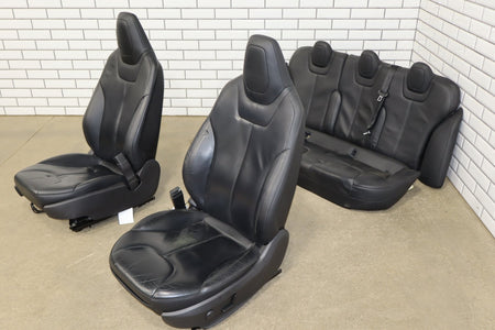 2012 Tesla Model S Black Heated Leather Seat Set 200k