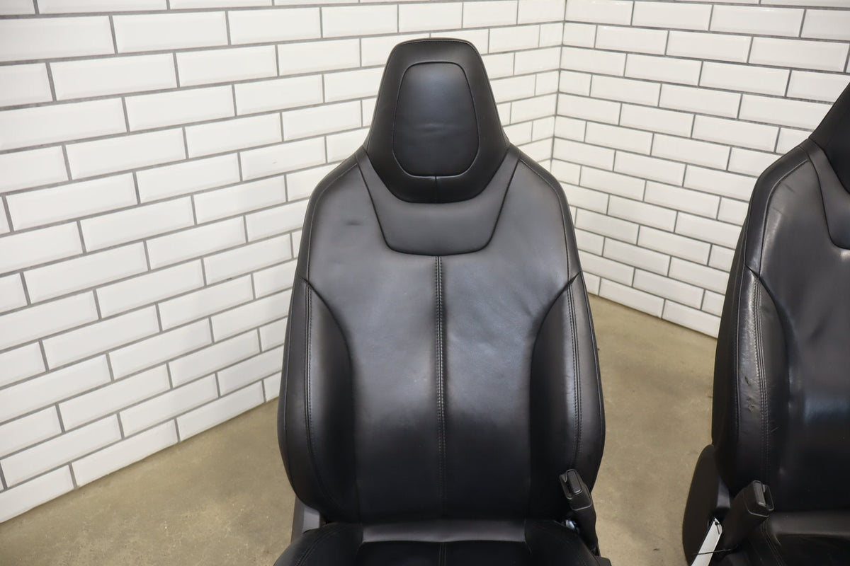 2012 Tesla Model S Black Heated Leather Seat Set 200k