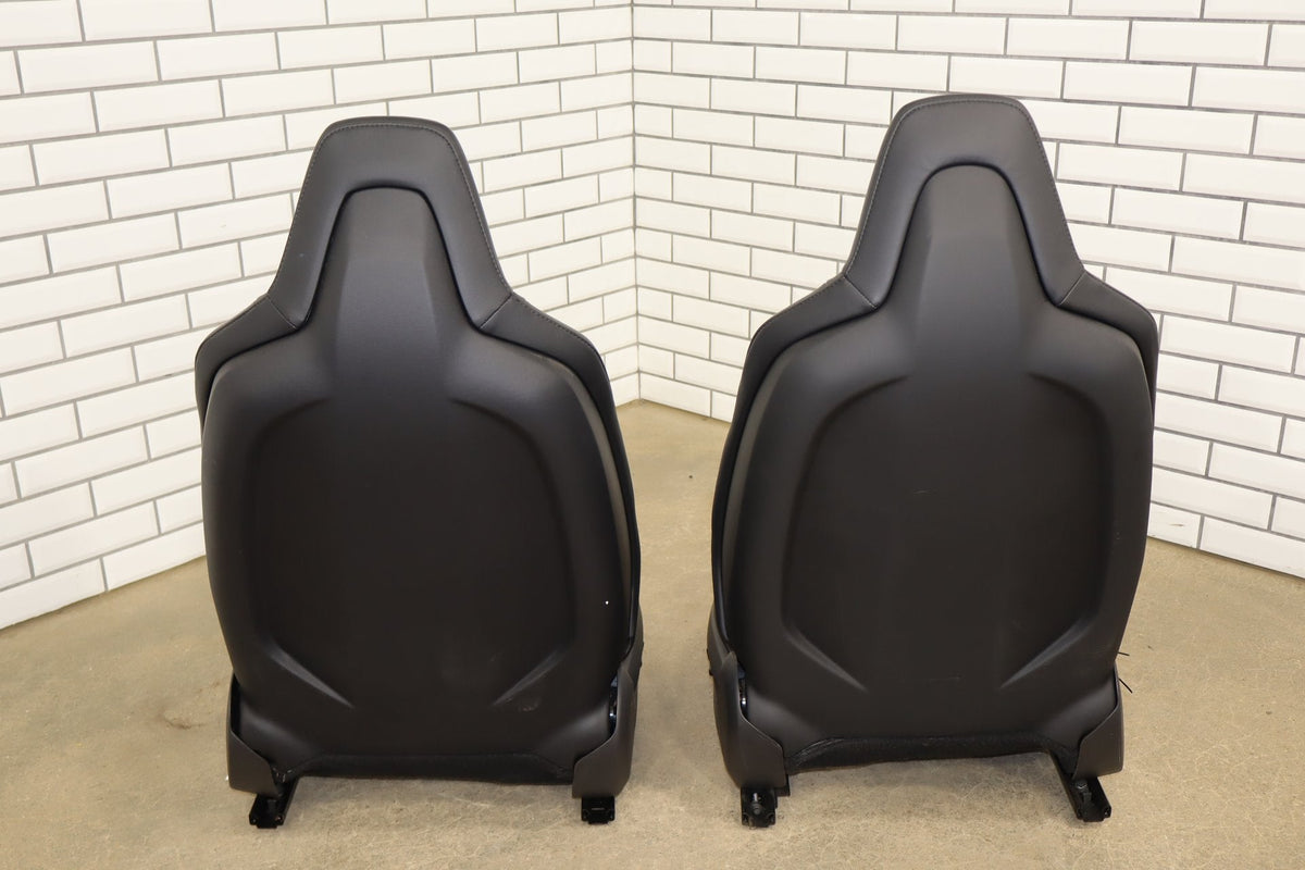 2012 Tesla Model S Black Heated Leather Seat Set 200k
