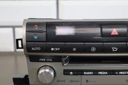 2013-2017 Lexus LS460 Radio Receiver Climate Panel 86130-50420 Silver (Untested)