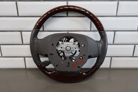 2013-2017 Lexus LS460 Wood Grain Leather Steering Wheel Parchment Walnut OEM