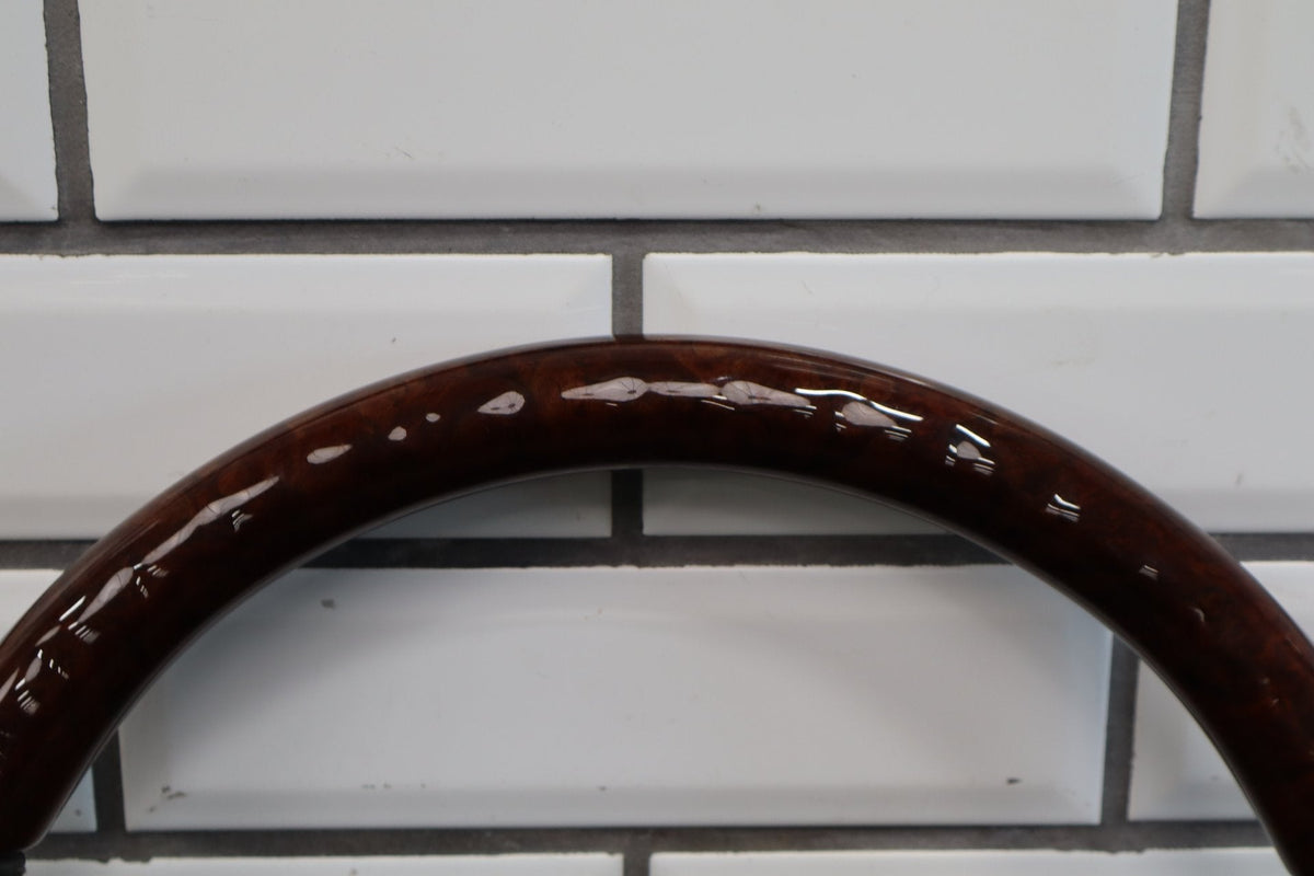 2013-2017 Lexus LS460 Wood Grain Leather Steering Wheel Parchment Walnut OEM