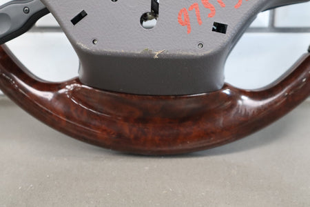 2013-2017 Lexus LS460 Wood Grain Leather Steering Wheel Parchment Walnut OEM