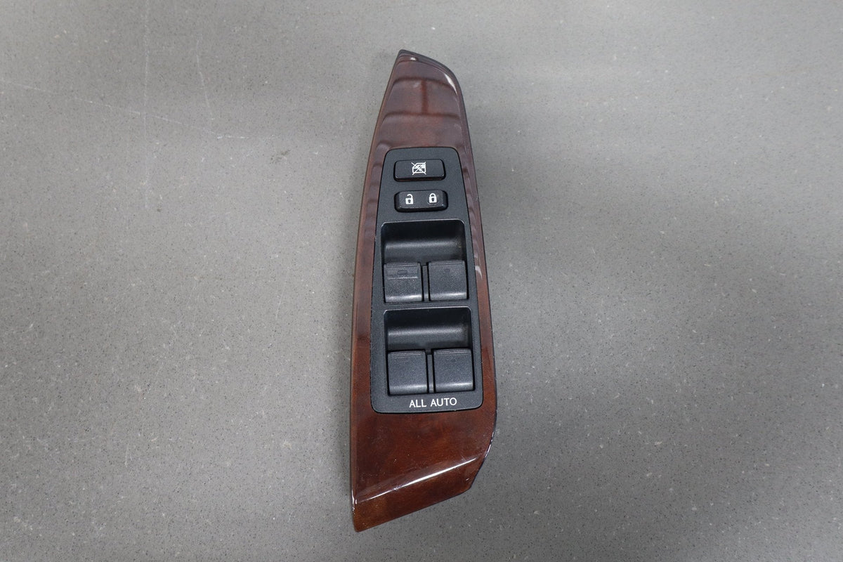2013-2017 Lexus LS460 XF40 LH Driver Master Window Switch Wood Grain Assembly
