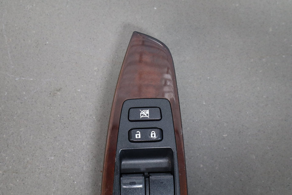 2013-2017 Lexus LS460 XF40 LH Driver Master Window Switch Wood Grain Assembly