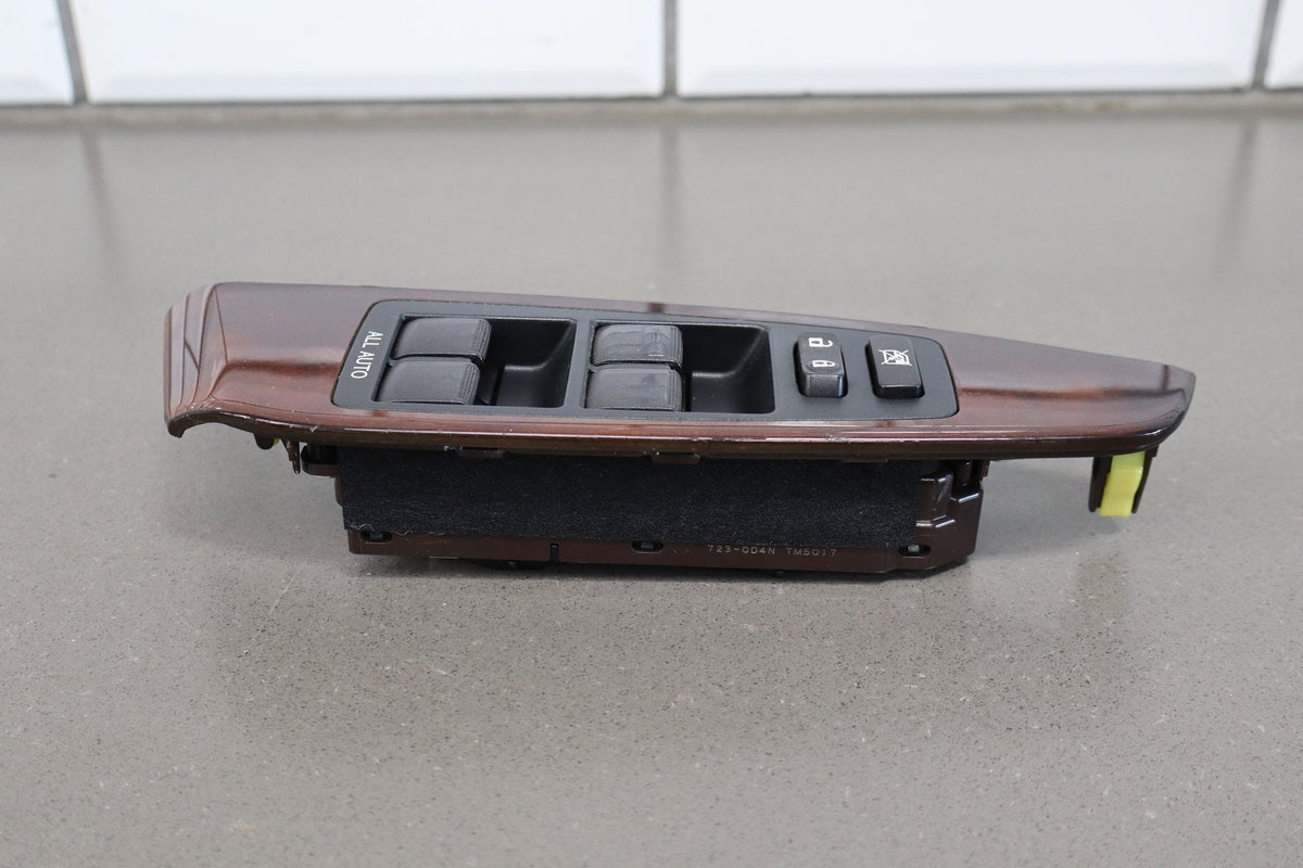 2013-2017 Lexus LS460 XF40 LH Driver Master Window Switch Wood Grain Assembly