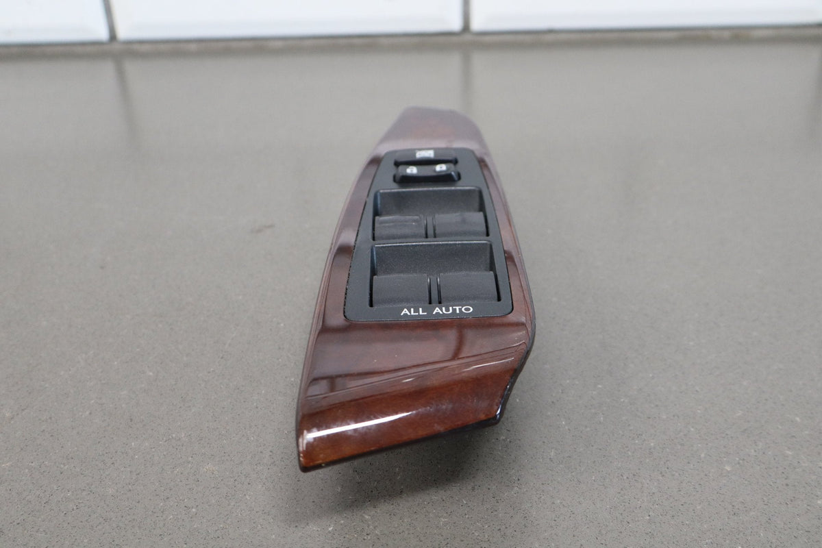 2013-2017 Lexus LS460 XF40 LH Driver Master Window Switch Wood Grain Assembly