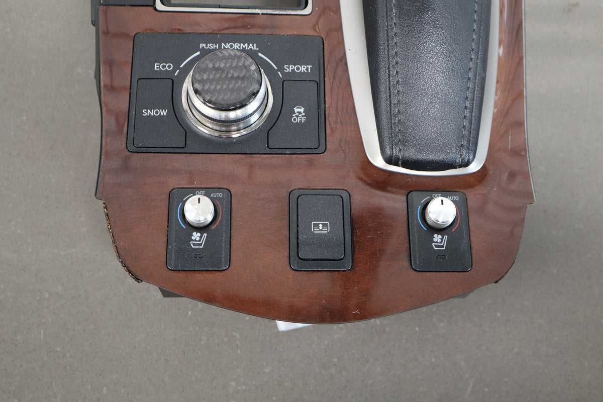 2013-2017 Lexus LS460 XF40 Wood Grain Floor Shifter Bezel Assembly Complete OEM