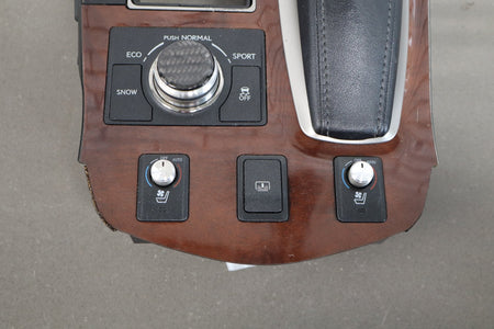 2013-2017 Lexus LS460 XF40 Wood Grain Floor Shifter Bezel Assembly Complete OEM