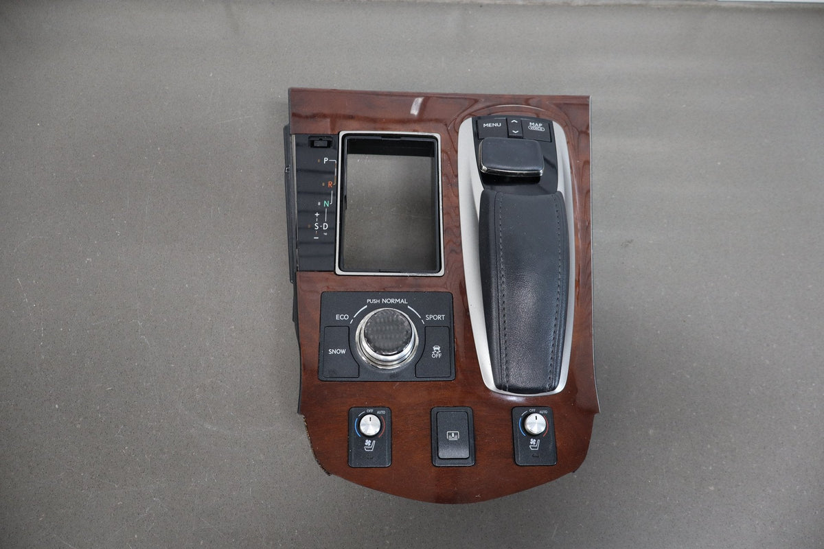 2013-2017 Lexus LS460 XF40 Wood Grain Floor Shifter Bezel Assembly Complete OEM