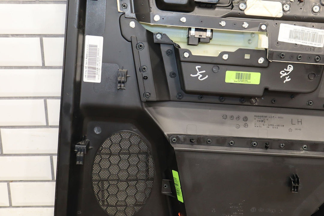 2013 - 2018 Dodge Ram Rebel Left Rear Interior Door Panel (Black / Red XR)