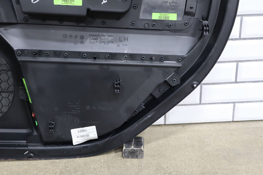 2013 - 2018 Dodge Ram Rebel Left Rear Interior Door Panel (Black / Red XR)