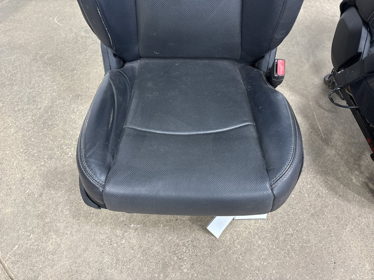 2013-2018 Ram 1500 Laramie Leather Heated/Vent Seats Set Black X9