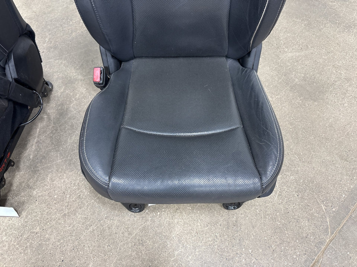 2013-2018 Ram 1500 Laramie Leather Heated/Vent Seats Set Black X9