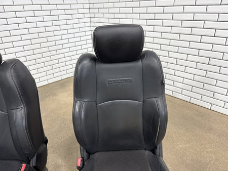 2013-2018 Ram 1500 Laramie Leather Heated/Vent Seats Set Black X9