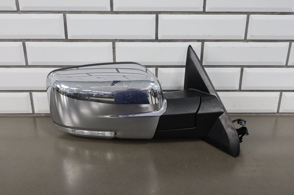 2013-2018 Ram 1500 Truck Right RH 6x9 Chrome Power Folding Door Mirror Heated