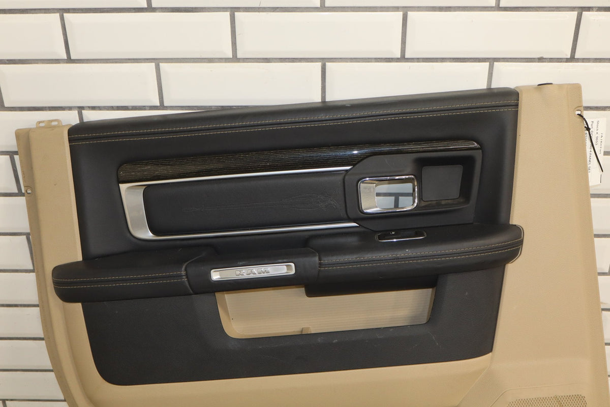 2013-2018 Ram Crew Cab Limited Tungsten Door Panel Set Front/Rear Indigo/Frost