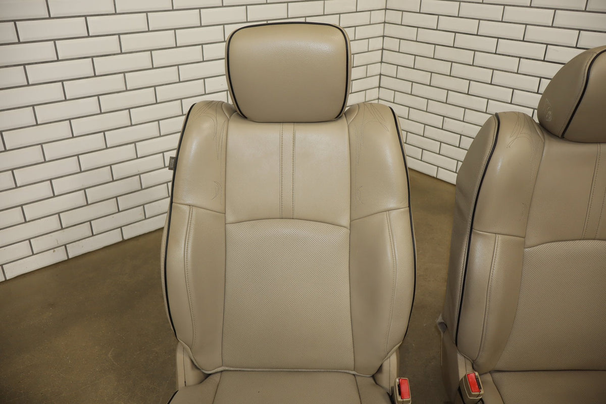 2013-2018 Ram Crew Cab Limited Tungsten Leather Seats Set Indigo Frost C1