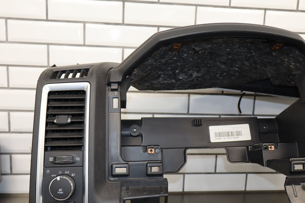 2013-2018 Ram Leather Dash Panel Black X9