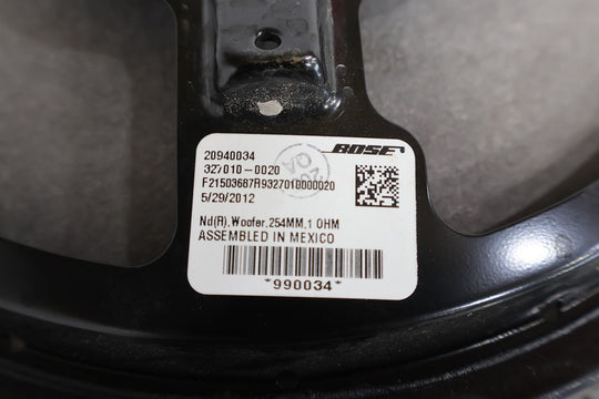 2013 C6 Corvette 4 - Piece Set of Door Speakers