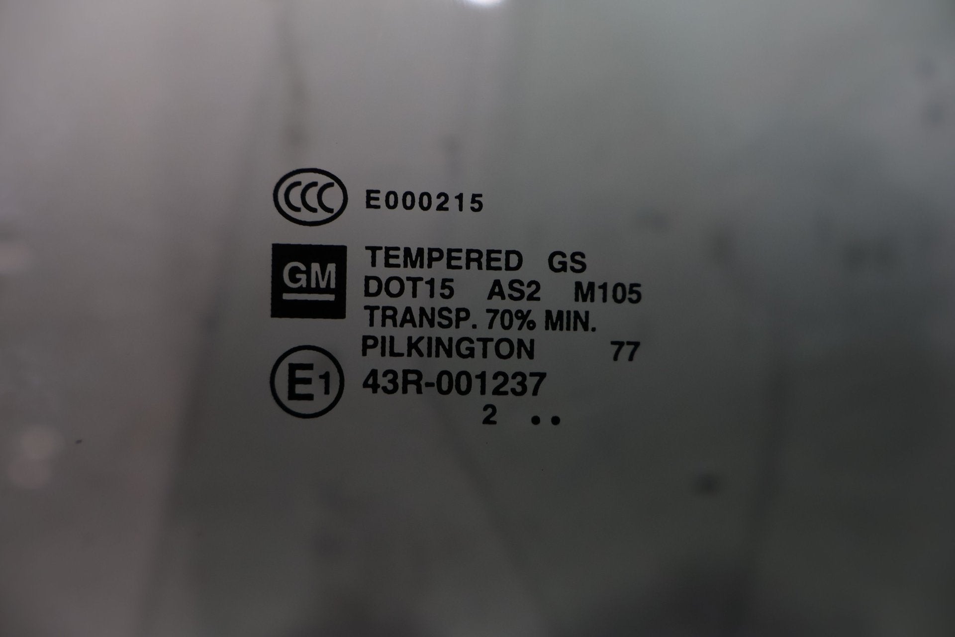 2013 Cadillac CTS- Right Front Door Window