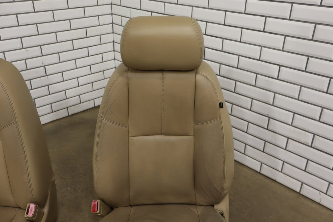 2013 Chevrolet Suburban Pair Heated Leather Front Seats OEM Light Cashmere