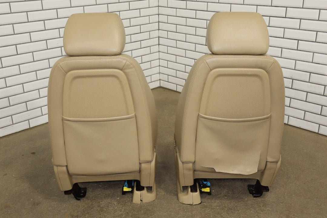 2013 Chevrolet Suburban Pair Heated Leather Front Seats OEM Light Cashmere