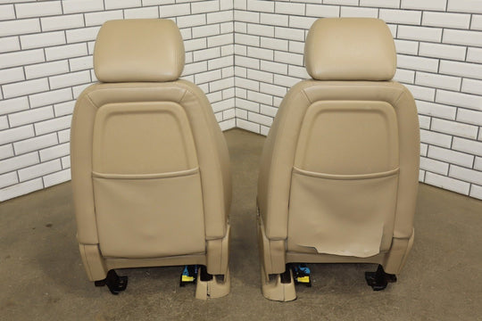 2013 Chevrolet Suburban Pair Heated Leather Front Seats OEM Light Cashmere