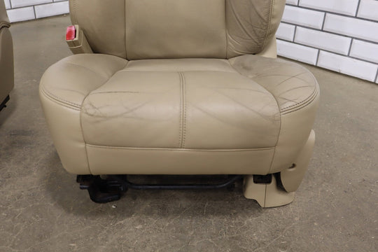 2013 Chevrolet Suburban Pair Heated Leather Front Seats OEM Light Cashmere