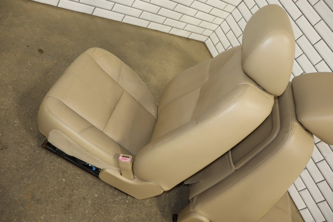 2013 Chevrolet Suburban Pair Heated Leather Front Seats OEM Light Cashmere