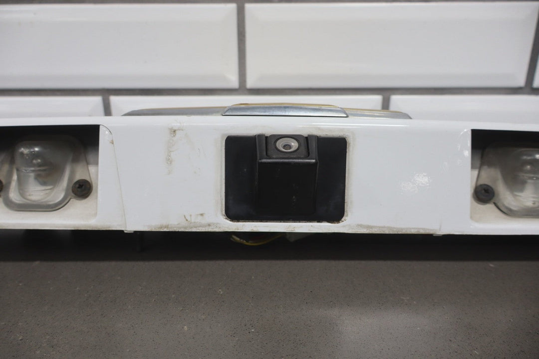 2013 Chevrolet Suburban Tail Finish Panel OEM with Backup Camera White