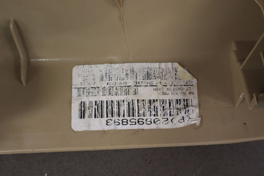 2013 Chevrolet Tahoe Right Rear Door Trim Panel Cream 333