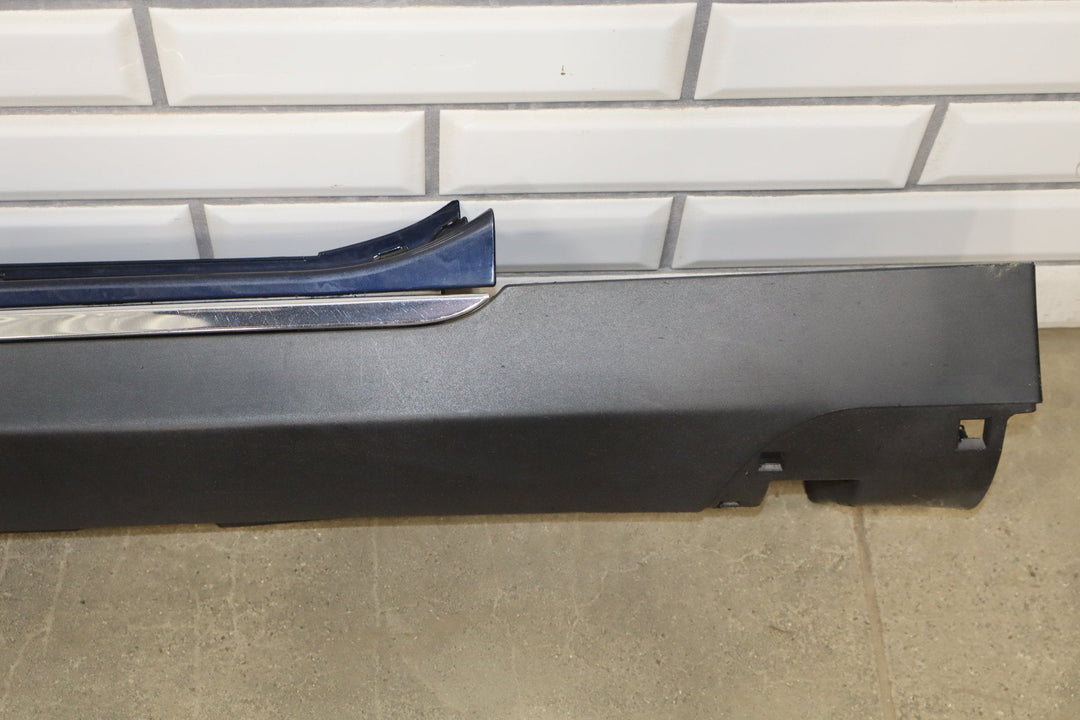 2013 Tesla Model S 60 Left Rocker Molding Blue Metallic PMMB