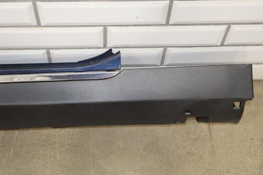 2013 Tesla Model S 60 Left Rocker Molding Blue Metallic PMMB