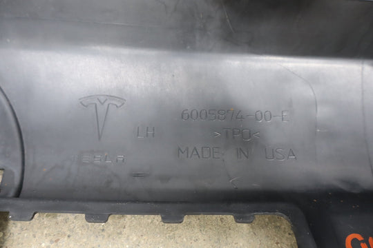 2013 Tesla Model S 60 Left Rocker Molding Blue Metallic PMMB