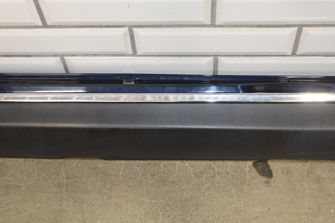 2013 Tesla Model S 60 Left Rocker Molding Blue Metallic PMMB