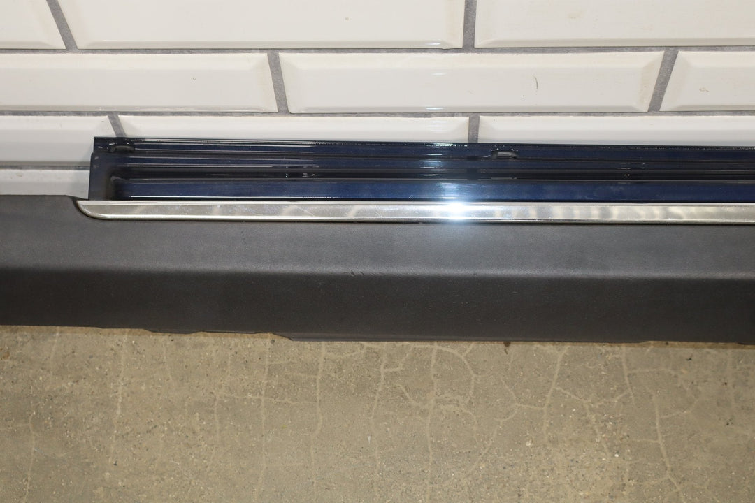 2013 Tesla Model S 60 Left Rocker Molding Blue Metallic PMMB