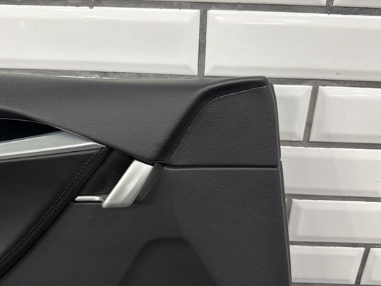 2013 Tesla Model S P85 Left Front Door Trim Panel Black