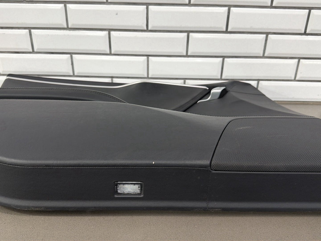 2013 Tesla Model S P85 Left Front Door Trim Panel Black