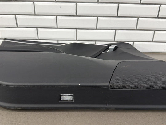 2013 Tesla Model S P85 Left Front Door Trim Panel Black