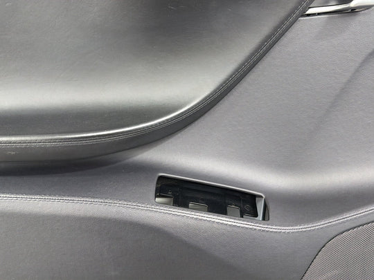2013 Tesla Model S P85 Left Front Door Trim Panel Black