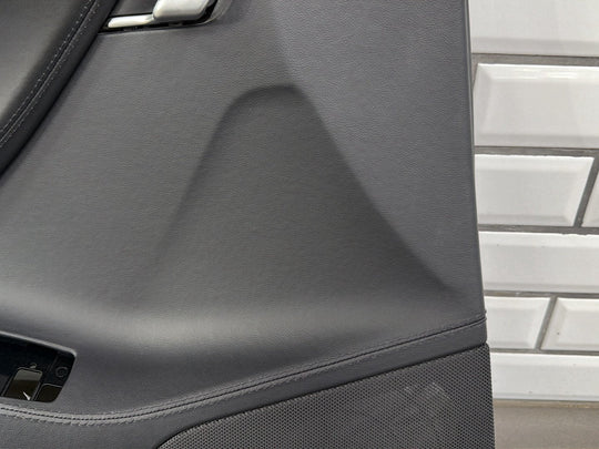2013 Tesla Model S P85 Left Front Door Trim Panel Black