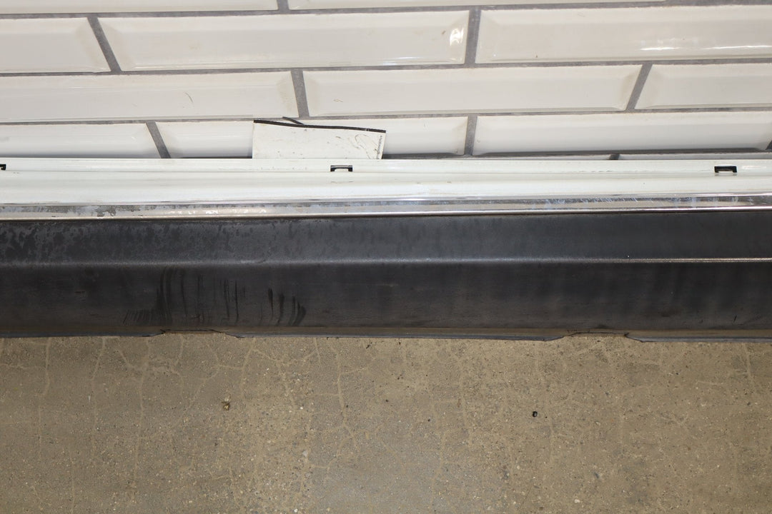 2013 Tesla Model S P85 Left Rocker Molding Pearl White PPSW
